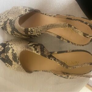 Nine West snake skin Heels Elegant Design